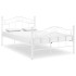 Estructura de cama de metal blanco 120x200