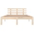 Estructura de cama de madera maciza 160x200