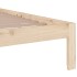 Estructura de cama de madera maciza 160x200