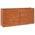 Arriate oxidado de acero corten 160x40x77