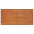 Arriate oxidado de acero corten 160x40x77