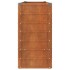 Arriate oxidado de acero corten 160x40x77