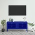 Mueble para TV de acero azul marino 105x35x50