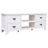 Mueble para TV antiguo madera de paulownia blanco 108x30x40