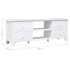 Mueble para TV madera maciza de paulownia blanco 108x30x40