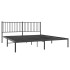 Estructura de cama con cabecero metal negro 183x213