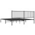 Estructura de cama con cabecero metal negro 183x213