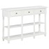 Mesa consola madera de ingeniería blanca 110x30x76