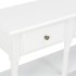 Mesa consola madera de ingeniería blanca 110x30x76