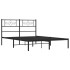 Estructura de cama con cabecero metal negro 150x200