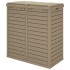 Cubo de basura exterior polipropileno marrón claro 78x41x86