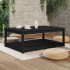 Mesa de jardín madera maciza pino negro 121x82,5x45