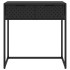 Mesa consola de acero negra 72x35x75