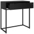 Mesa consola de acero negra 72x35x75