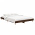 Estructura de cama madera contrachapada marrón roble 140x190