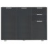 Aparador negro brillante 107x35x80,5