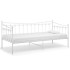 Estructura de sofá cama de metal blanco 90x200