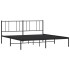 Estructura de cama con cabecero metal negro 180x200