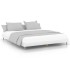 Estructura de cama madera contrachapada blanca 150x200