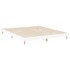 Estructura de cama madera contrachapada blanca 150x200