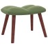 Sillón de relax con taburete de terciopelo verde