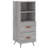 Aparador alto madera contrachapada gris Sonoma 34,5x34x180