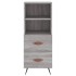 Aparador alto madera contrachapada gris Sonoma 34,5x34x180