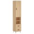 Aparador de madera contrachapada roble Sonoma 34,5x34x180