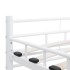 Estructura de cama de metal blanco 120x200