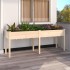 Jardinera con forro interior madera maciza abeto 203x53x76