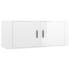 Muebles para TV de pared 2 uds blanco brillante 100x34,5x40