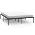 Estructura de cama de metal negro 150x200