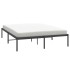 Estructura de cama de metal negro 150x200