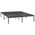 Estructura de cama de metal negro 150x200