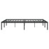 Estructura de cama de metal negro 150x200