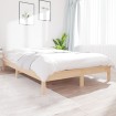 Estructura de cama madera maciza de pino 140x200 cm