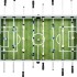 Futbolín de acero blanco 60 kg 140x74,5x87,5