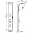 Sistema de panel de ducha acero inoxidable