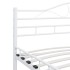 Estructura de cama de metal blanca 160x200