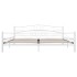 Estructura de cama de metal blanco 200x200