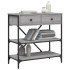 Mesa consola madera de ingeniería gris Sonoma 75x34,5x75