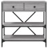 Mesa consola madera de ingeniería gris Sonoma 75x34,5x75