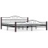 Estructura de cama de metal negra 180x200