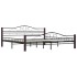 Estructura de cama de metal negra 180x200