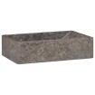 Lavabo de mármol gris con brillo 45x30x12 cm