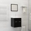 Lavabo empotrado con grifo cerámica blanco 42x39x18 cm