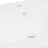 Lavabo empotrado con grifo cerámica blanco 42x39x18