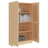 Armario de libros contrachapada color roble 82,5x30,5x150