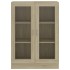 Vitrina de madera contrachapada color roble 82,5x30,5x115