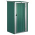 Cobertizo de jardín acero galvanizado verde 118,5x97x209,5